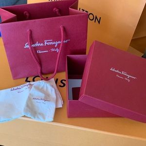 Ferragamo belt box and bag